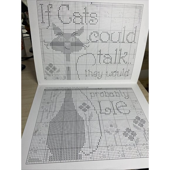 Designs By Lisa Crosstitch Pattern If Kat Could Talk Dbl-C147 ￼ - Picture 4 of 8